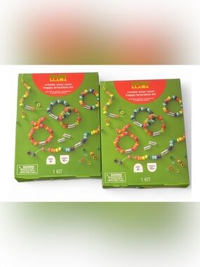 2 Kits of Mondo Llama Create-Your-Own Happy Bracelets Kit - Colorful Beads